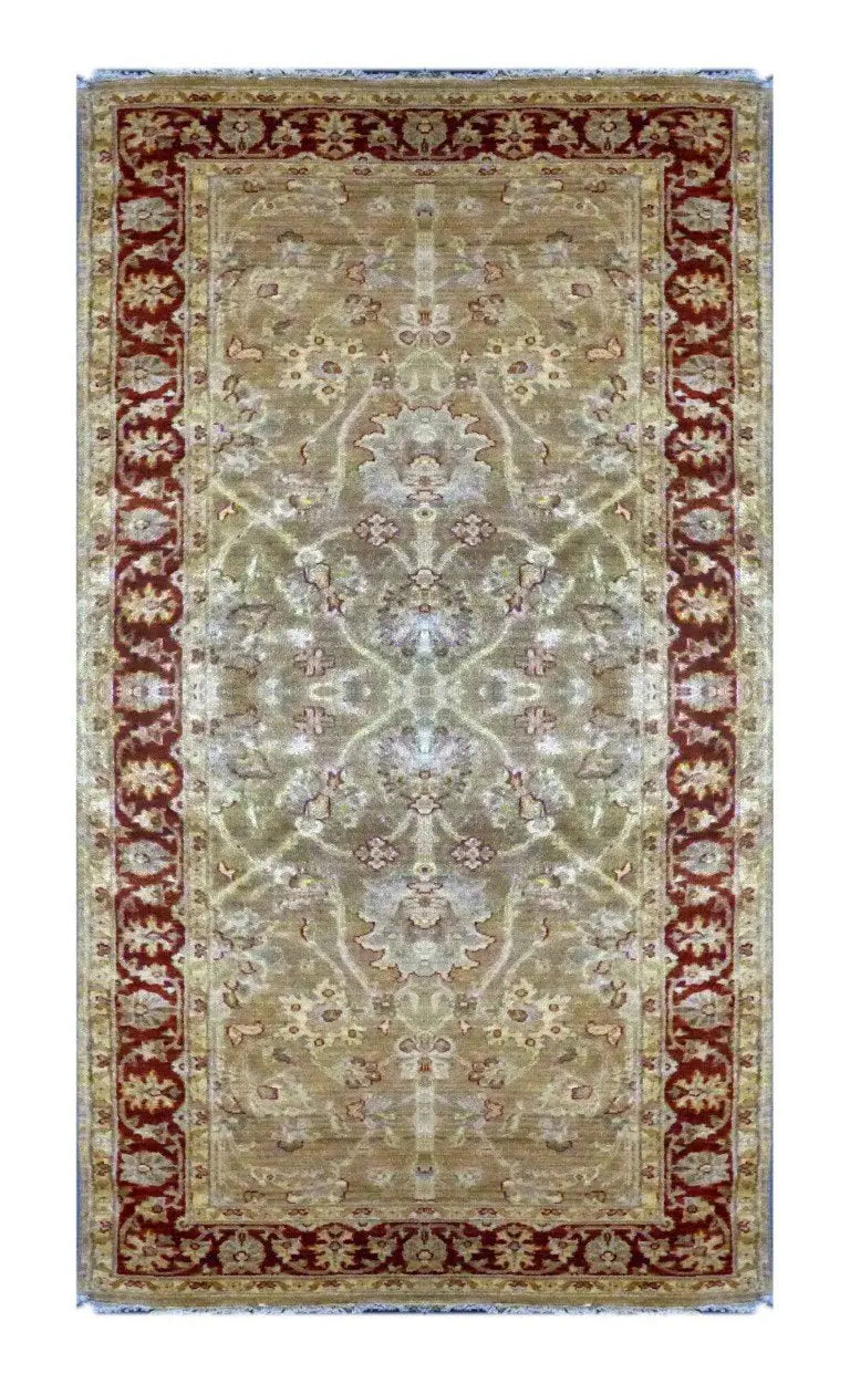One Of The Kind Pakistani Hand-Knotted Rug 9'4" x 4'
